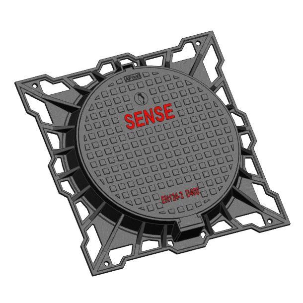 ODM F900 Circular Manhole Cover With Square Farme Ductile iron EN GJS500-7 Aircraft Pavements