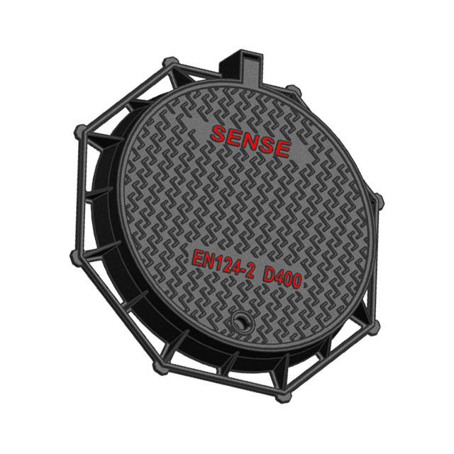 D400 Steel Manhole Cover Round Eight Angle Ductile Iron EN GJS500-7 Building Road 