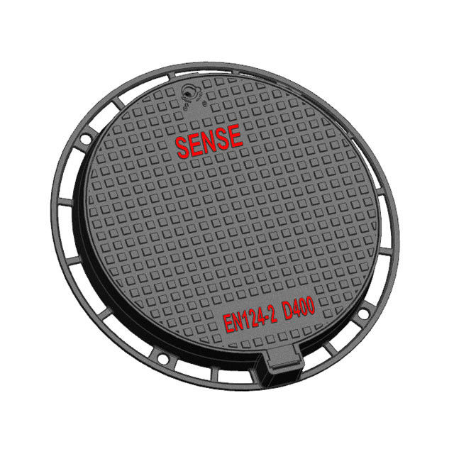 B125 EN124-2 Circular Manhole Cover Gasket EPDM Locking System Grey Iron GG20 Foot ways