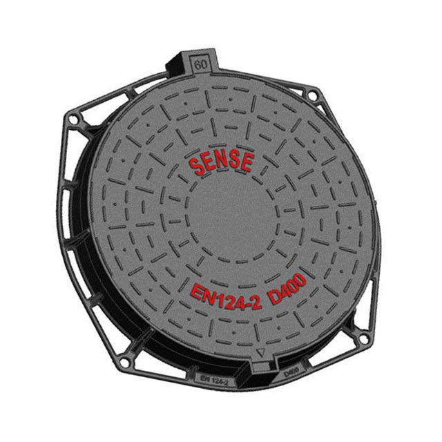 D400 Drainage Round Cast Iron Recessed Manhole Cover Municipal Construction