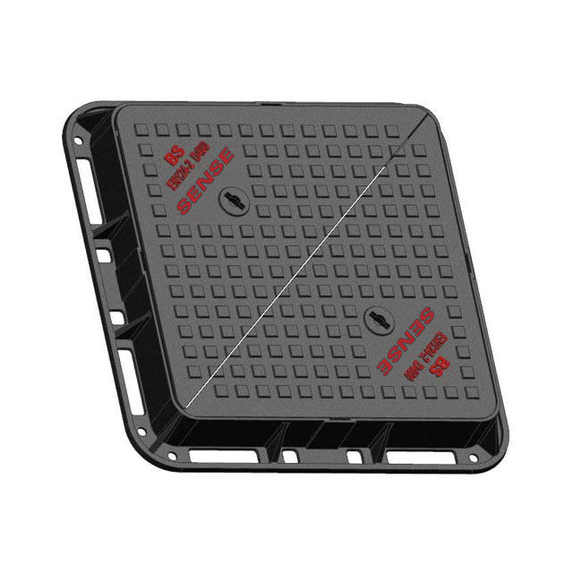 EN124 D400 Ductile Iron Manhole Covers Double Triangle ISO9001 Certification Building And Road 