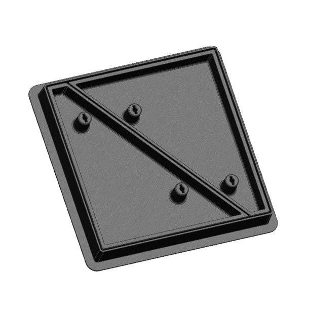 Recessed D400 Manhole Covers Double Triangle Road Surfaces