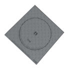 Round Metal Manhole Cover 125KN B125 Square Frame ICMQ Certification Pedestrians