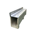 Concrete Resin Drainage Trench , Concrete Drain Channel Linear Drain With Slot Type Cover