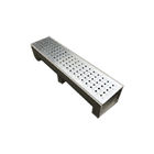 Walkway Water Drainage Channel / Polymer Concrete Trench Drain With Slotted Grate