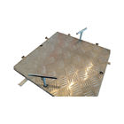 Square Aluminum Manhole Cover V-Type Supports Welded Re Inforcements
