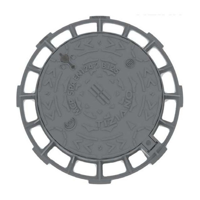 B125 Manhole Cover Round With Lock According To Drawings Hinge  Parking Areas And Multistorey Car Parks