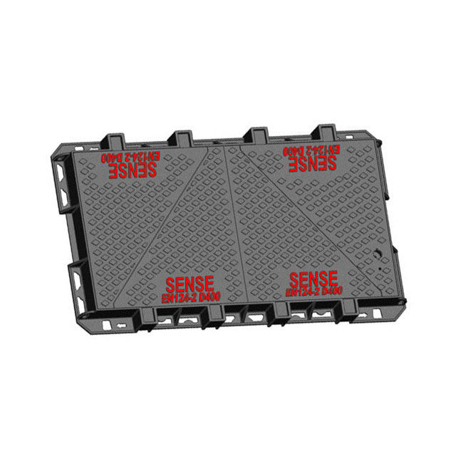 D400 Double Triangular Manhole Cover , Grated Manhole Cover AX660615DT Road And Hard Shoulders